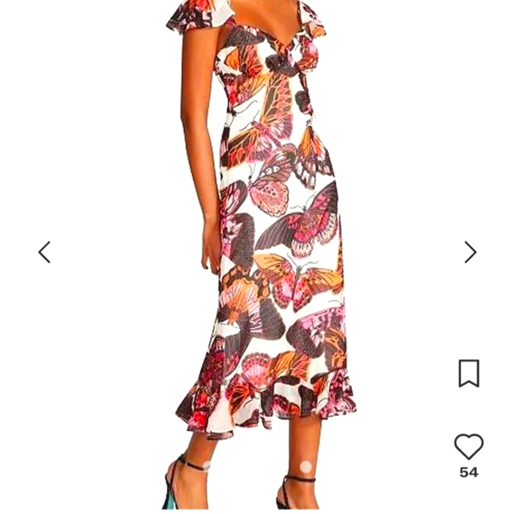 BETSEY JOHNSON NWT Butterfly Dress in Sonic White Size XS